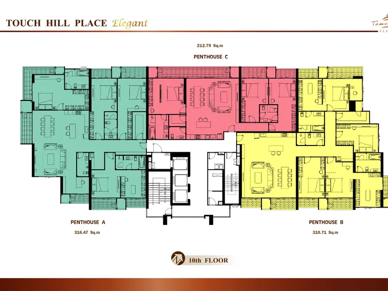 Touch hill Place Elegant · ผังชั้น 2