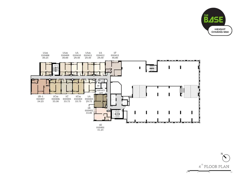 เดอะ เบส ไฮท์ - เชียงใหม่ · ผังชั้น 10