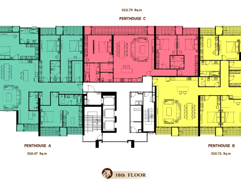 Touch hill Place Elegant · ผังชั้น 2