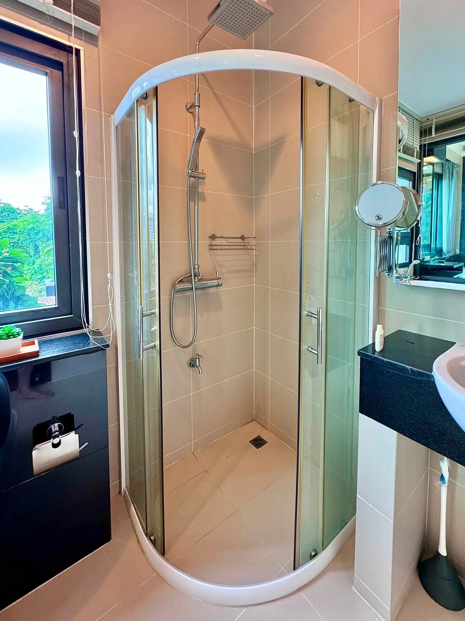 Bathroom interior in a 2-bedroom condo at Himma Garden Condominium in Chiang Mai