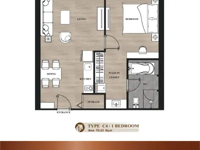Touch hill Place Elegant · 1 bed City Mountain View